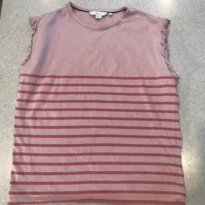 Boden, sleeveless, striped shirt, size 4 (small)